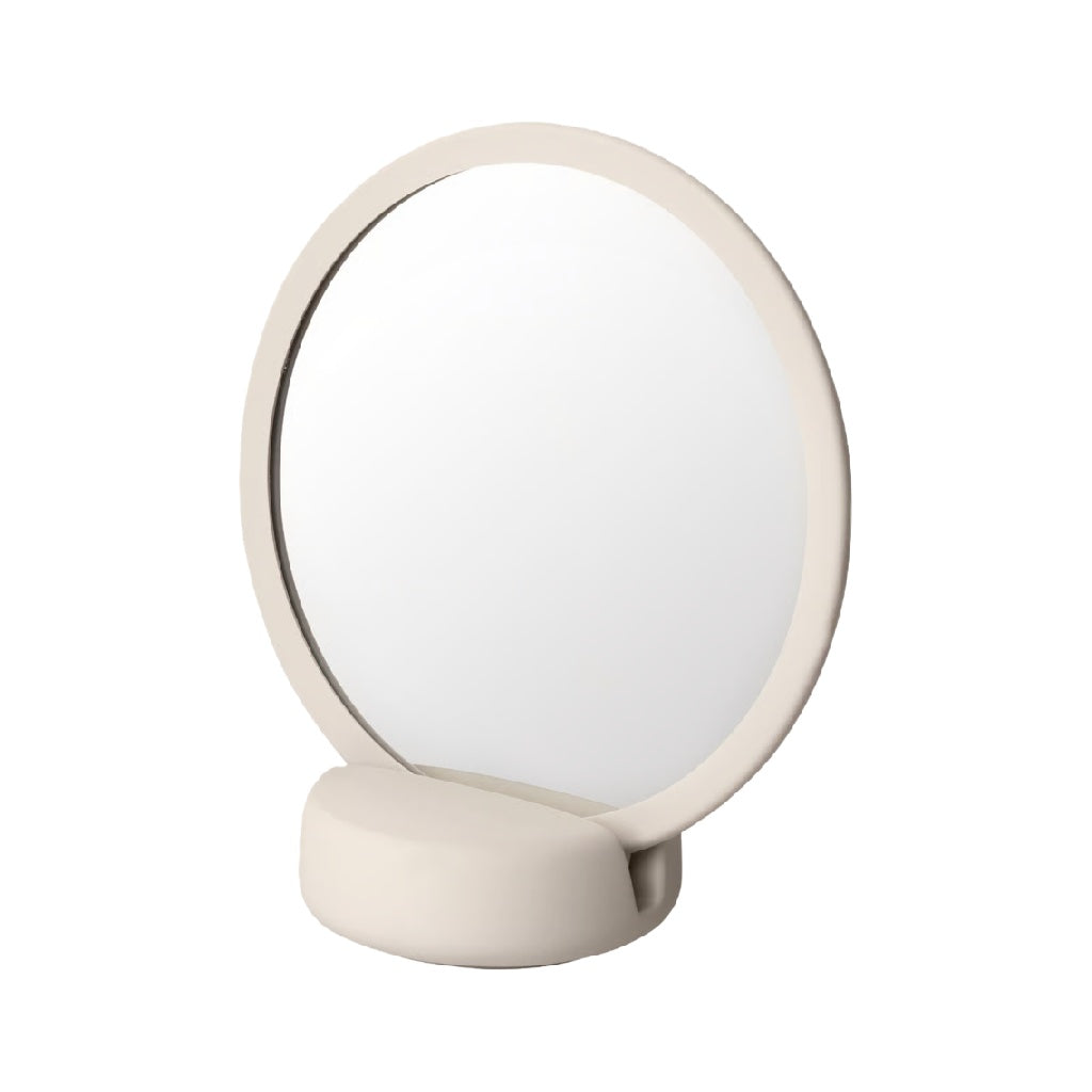 Espejo decorativo circular moderno con base