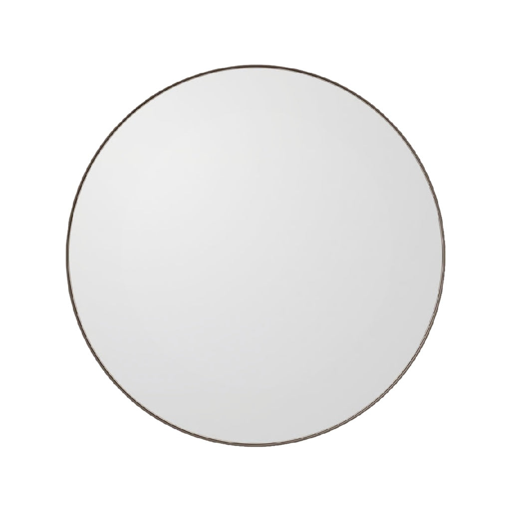 Round Wall Mirror with Thin Metal Frame