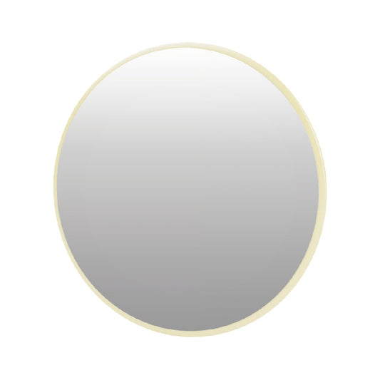 Espejo decorativo circular moderno con marco dorado fino