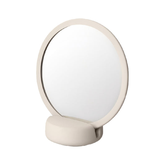 Espejo decorativo circular moderno con base