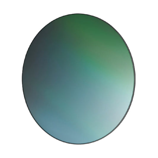 Round Gradient Wall Mirror with Metal Frame